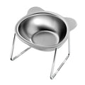 15° Raised Cat Bowl – Tilted 304 Stainless Steel Food Bowl