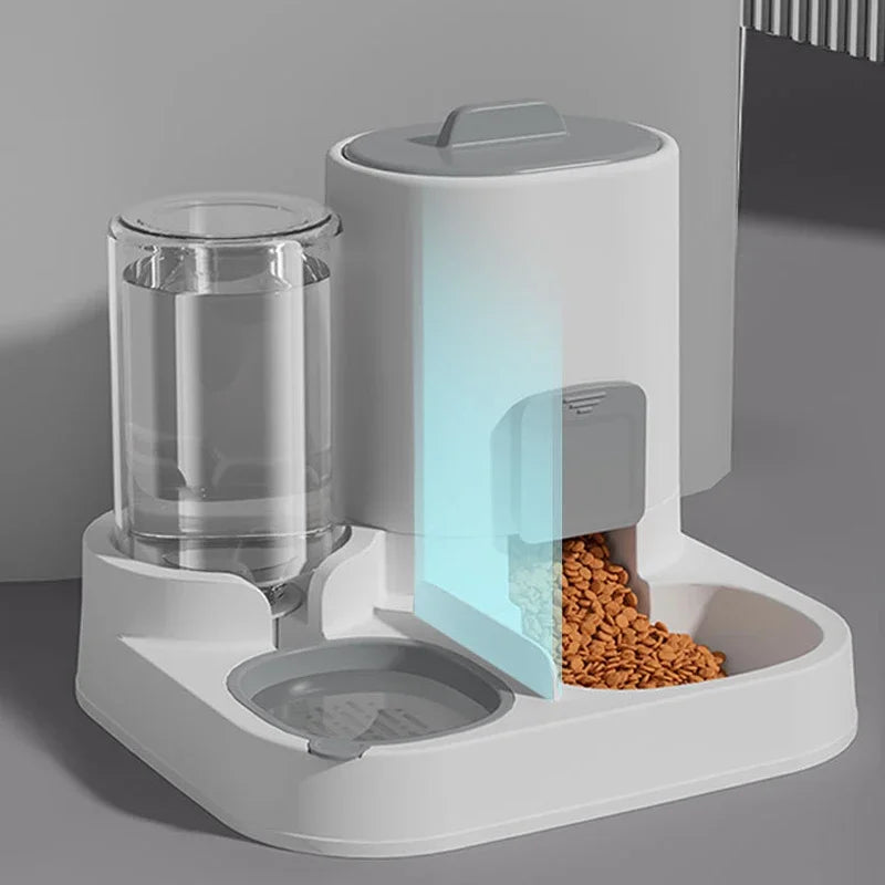 2-in-1 Pet Feeder & Water Bowl – Large Capacity Food Bowl