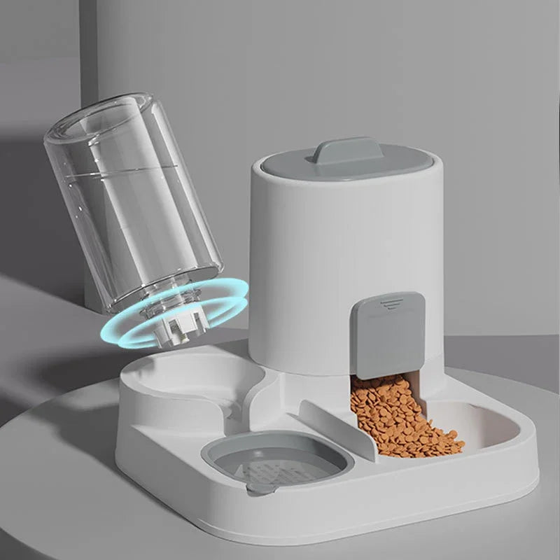 2-in-1 Pet Feeder & Water Bowl – Large Capacity Food Bowl