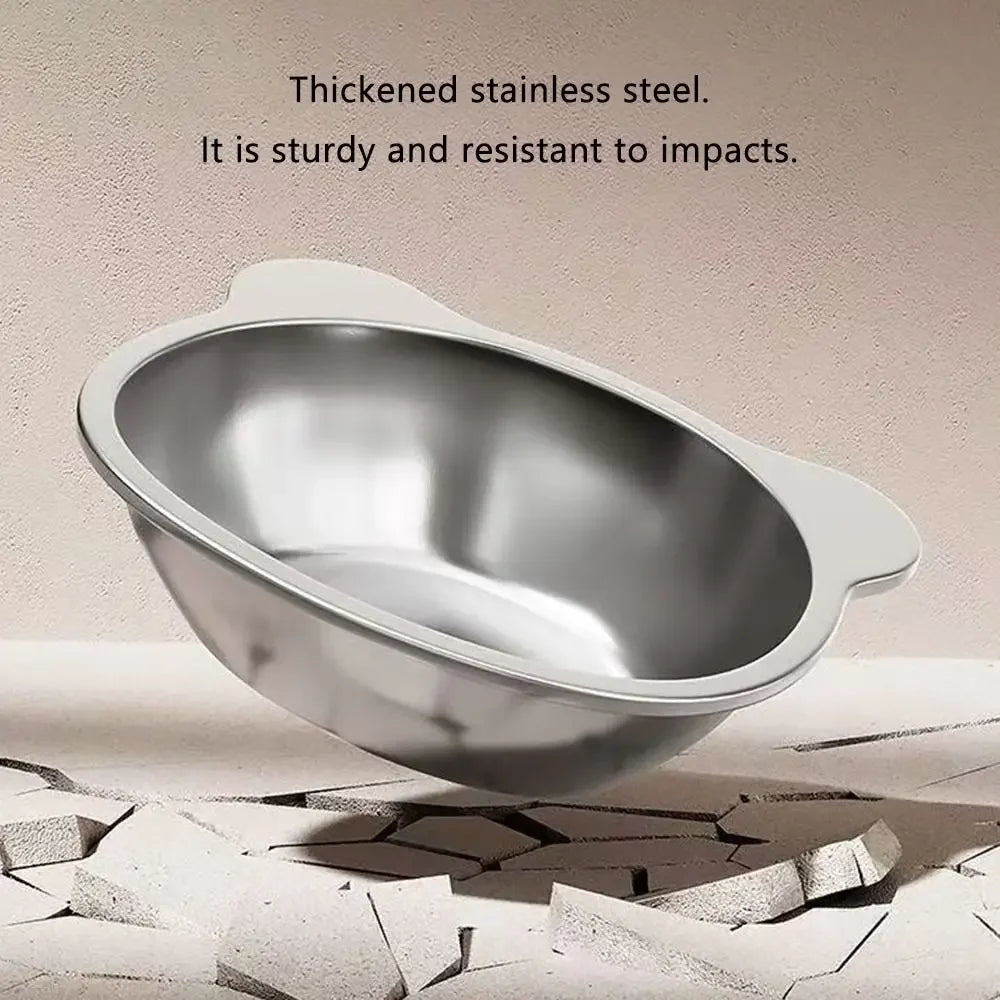 15° Raised Cat Bowl – Tilted 304 Stainless Steel Food Bowl