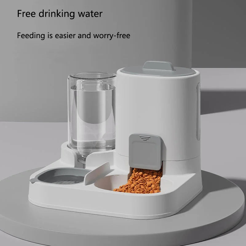 2-in-1 Pet Feeder & Water Bowl – Large Capacity Food Bowl
