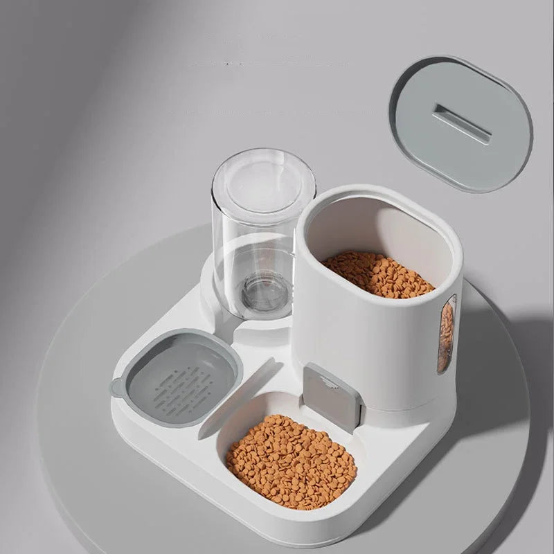 2-in-1 Pet Feeder & Water Bowl – Large Capacity Food Bowl